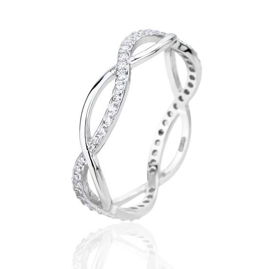 Prsten JVD SVLR1308XJ6BI stříbrný