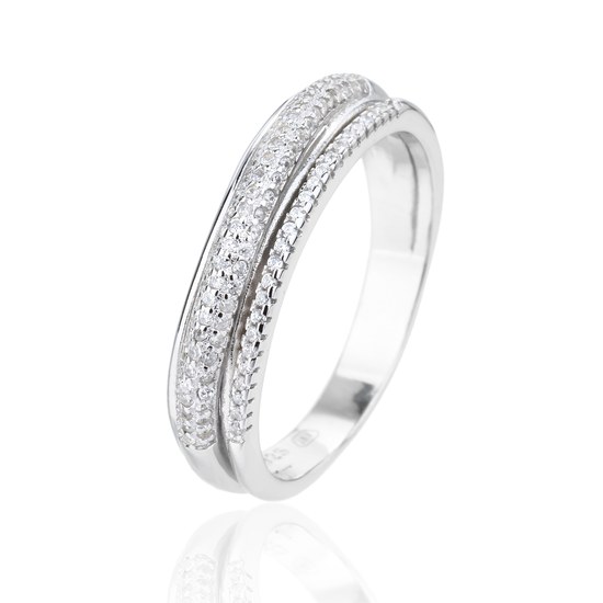 Prsten JVD SVLR1314XJ6BI stříbrný