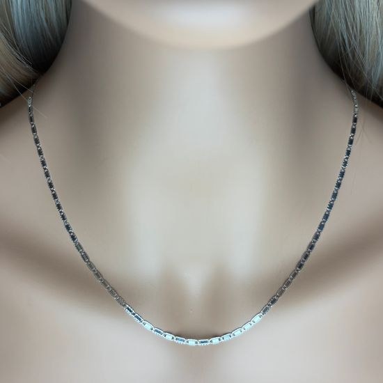 Stříbrný 925/1000 žiletkový řetízek S1035