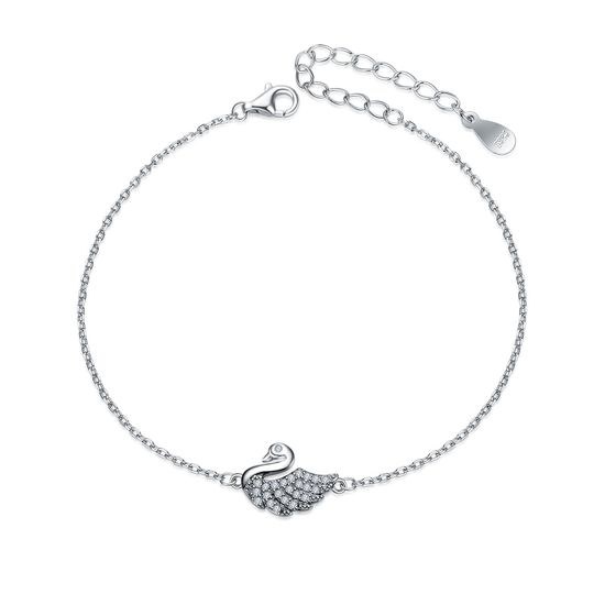 MOISS stříbrný náramek LABUŤ