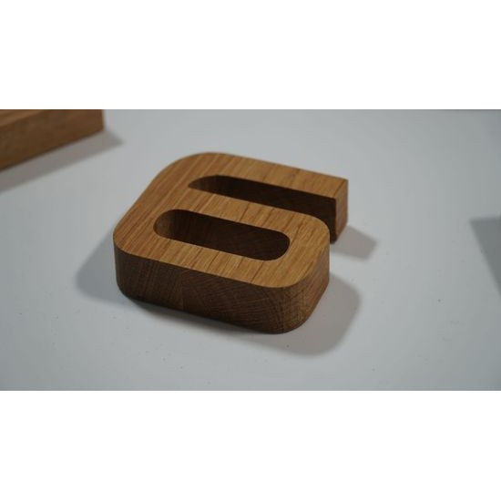 Flexistyle z54g - dubové nalepovací hodiny s průměrem 50-75 cm