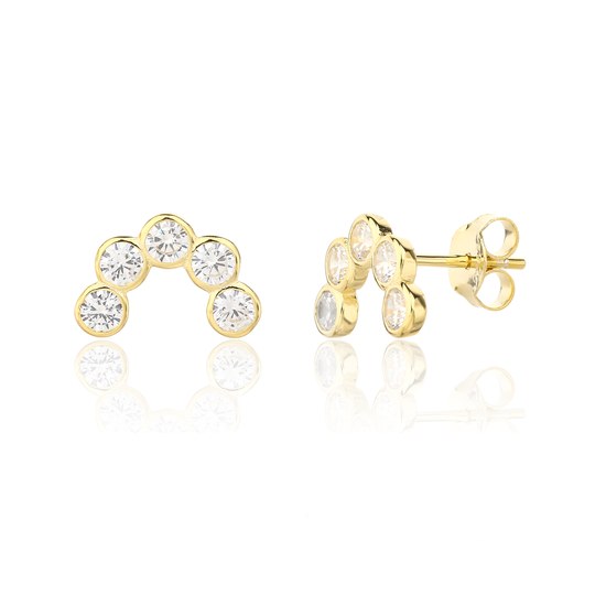 Náušnice JVD SVLE3331XJ6GO00 stříbrné