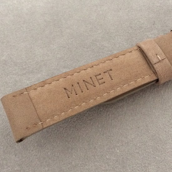 Řemínek MINET z jemného nubuku MSNUC18