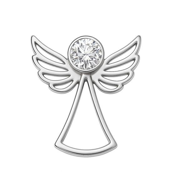 Stříbrný přívěsek Anděl se zirkonem