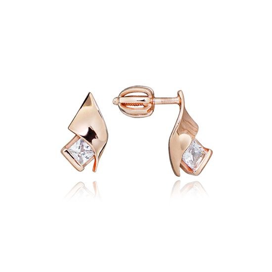 MOISS stříbrné náušnice ROSE