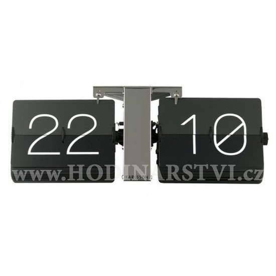 Designové překlápěcí hodiny KA5601BK Karlsson 36cm