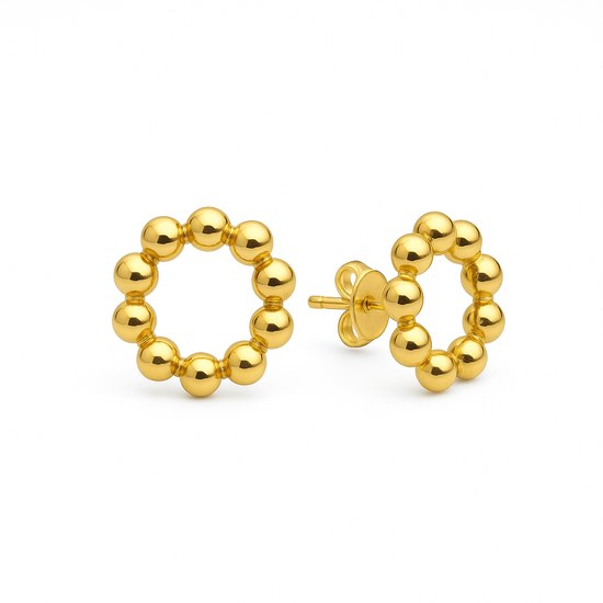 Zlaté náušnice puzetkové