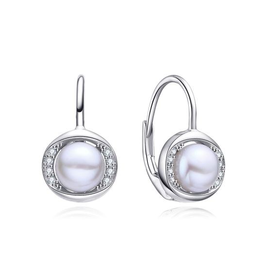 MOISS perlové stříbrné náušnice