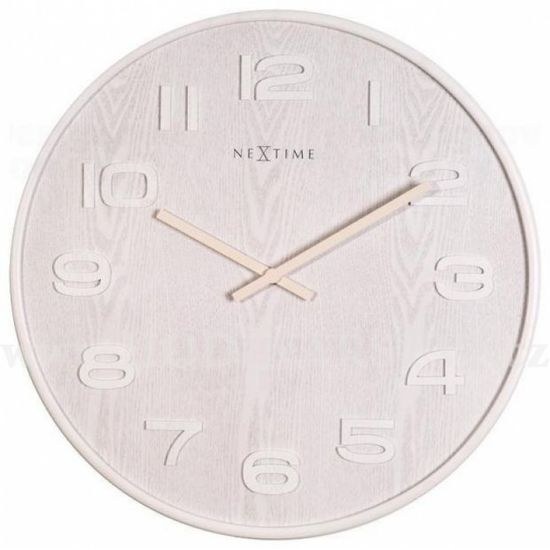 Hodiny NEXTIME 3096wi Wood Wood Medium 35cm