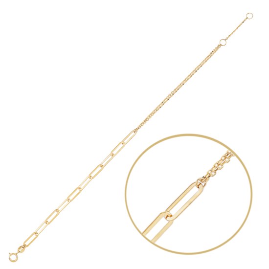 MINET Zlatý náramek Au 585/1000 1,30g