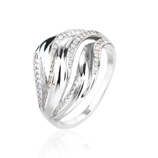 Prsten JVD SVLR1312XJ6BI stříbrný