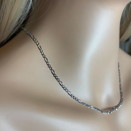 Stříbrný 925/1000 řetízek figaro S1002