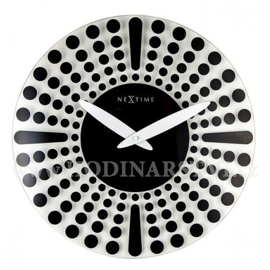 Designové nástěnné hodiny 8182zw Nextime Dreamtime 43cm