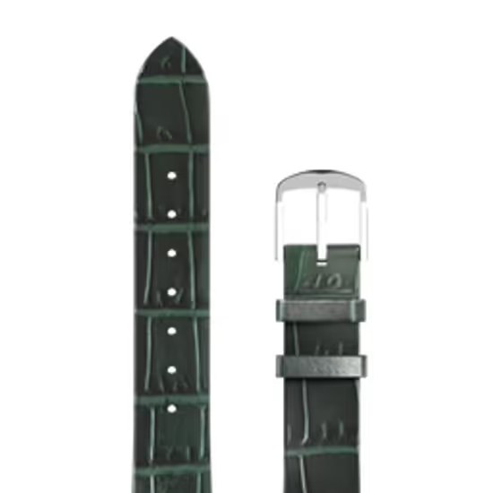 Řemínek kožený/zelený croco