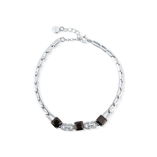 Náramek JVD SVLB0524XK6BL18 stříbrný