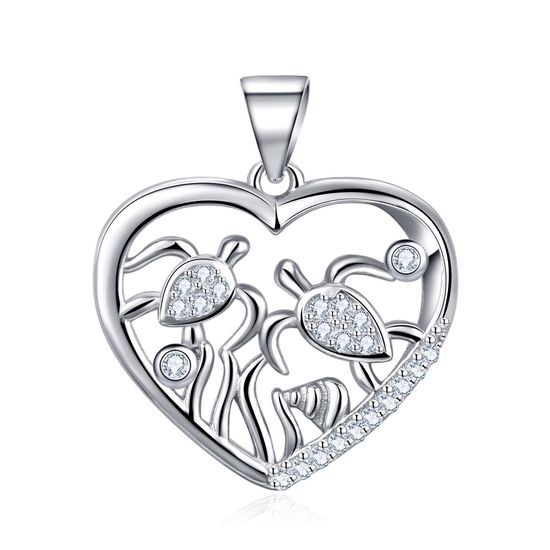 MOISS stříbrný přívěsek SRDCE