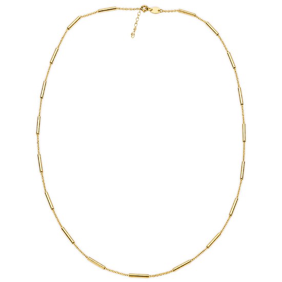 MINET Elegantní zlatý náhrdelník s tyčkami Au 585/1000 JMG0402WGN
