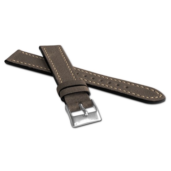 LAVVU LSWUC24 Tmavě hnědý řemínek RETRO z luxusní kuže Top Grain - 24