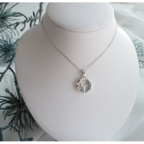 MINET Stříbrný náhrdelník Zodiac zvěrokruh STŘELEC