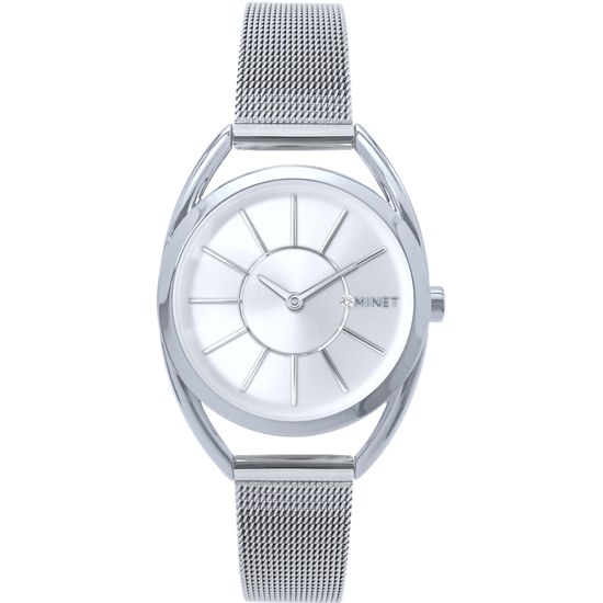 MINET Stříbrné dámské hodinky ICON SILVER MWL5234