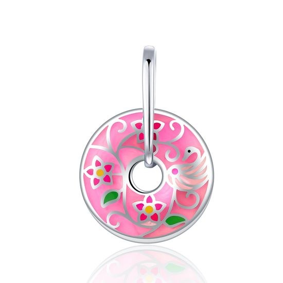 MOISS stříbrný přívěsek KVĚTINA SMALT