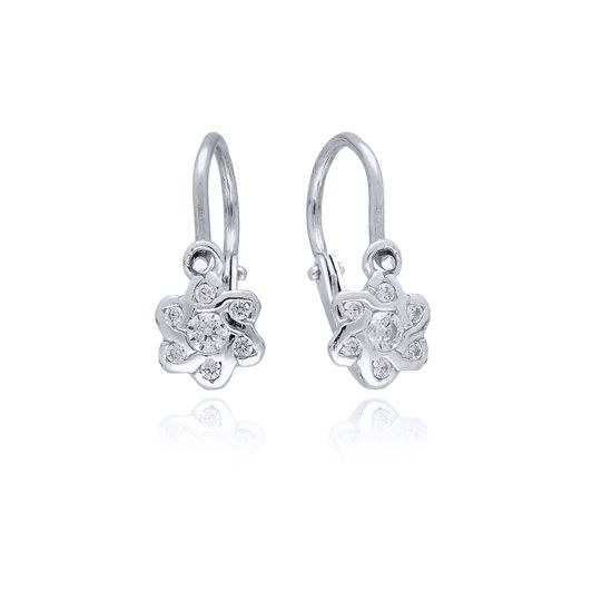 MOISS dětské náušnice z bílého zlata