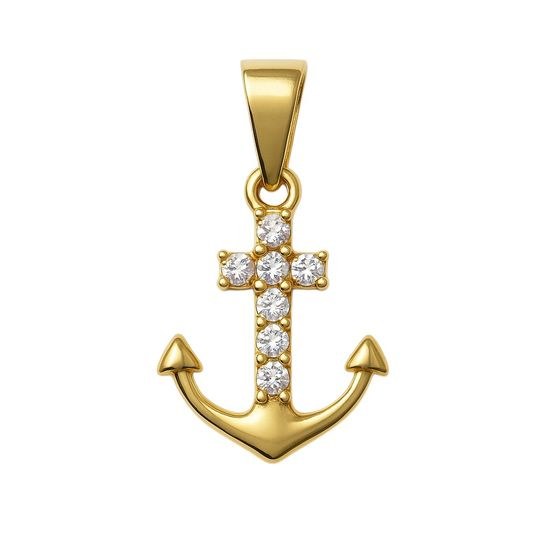 Zlatý 585/1000 přívěsek kotva 30111