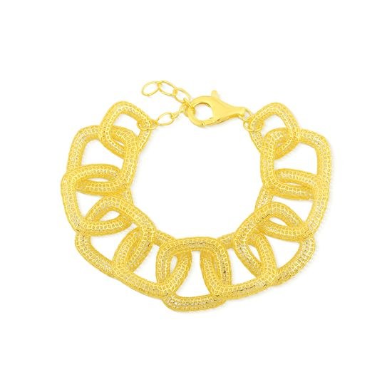 Náramek JVD SVLB0937S75GO18 stříbrný