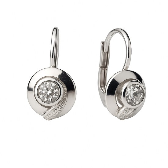 Stříbrné náušnice montáž se zirkonem