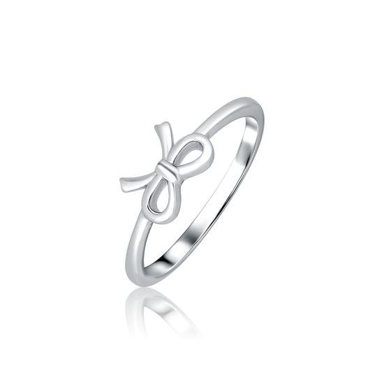 Prsten JVD stříbrný