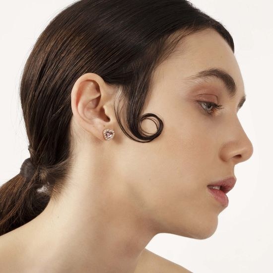 Stříbrné zlacené náušnice Victoria Cruz A3001-05ST