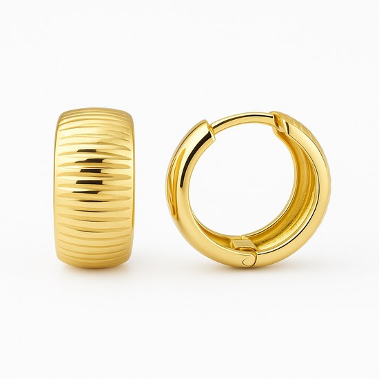 Zlaté 585/1000 náušnice kruhy