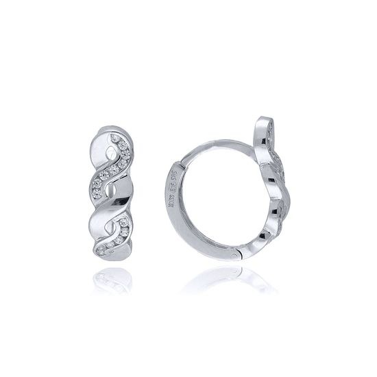 MOISS náušnice z bílého zlata