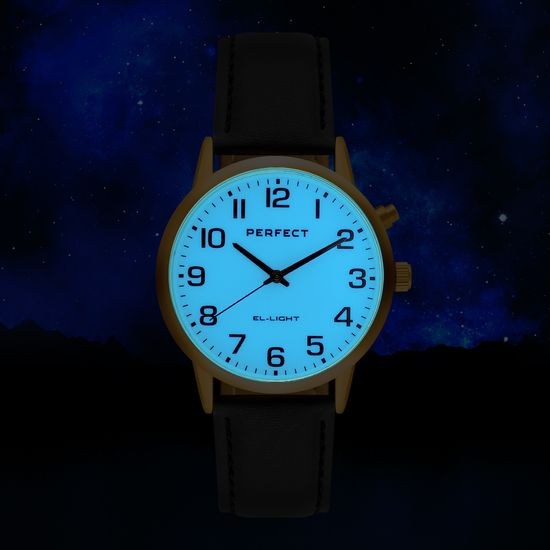 Pánské hodinky Perfect s osvětlením EL001W-04