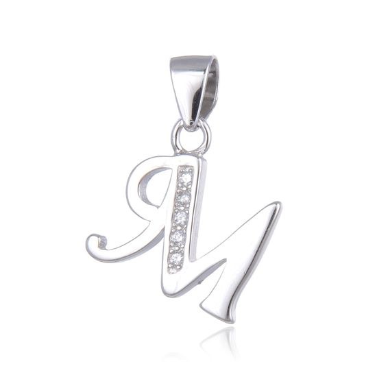 MOISS stříbrný přívěsek PÍSMENO M