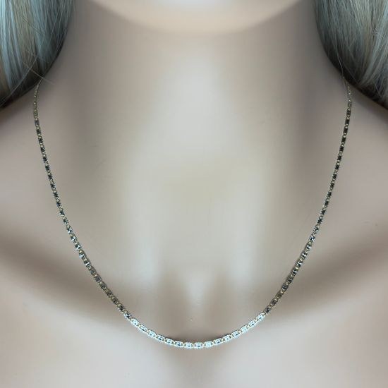 Zlatý 585/1000 řetízek vícebarevný žiletkový 1666