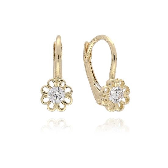 MOISS dětské náušnice ze žlutého zlata KVĚTINA