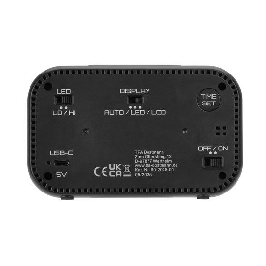 TFA 60.2048.01 BINGO HYBRID – LCD/LED digitální budík