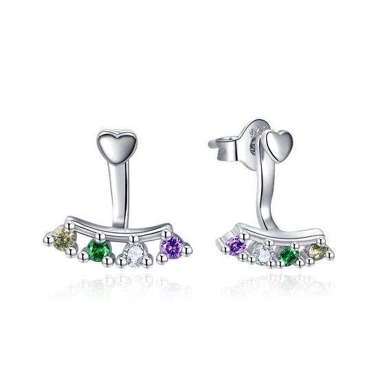 MOISS stříbrné náušnice SRDCE