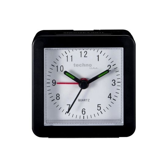 Analogový budík Modell SC black