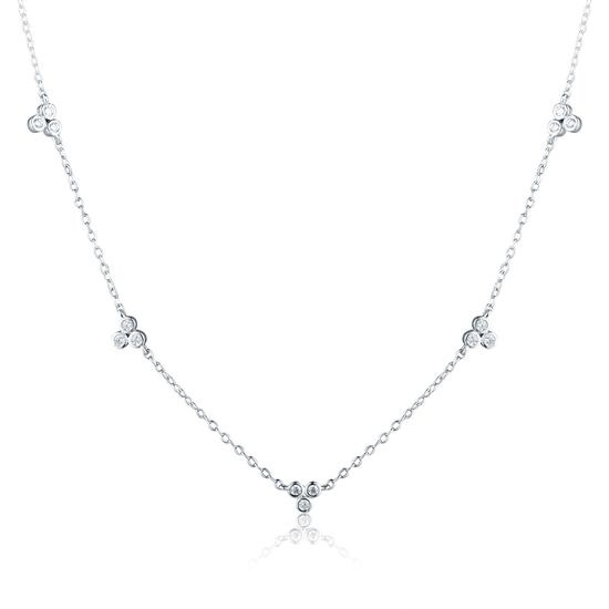 Náhrdelník JVD SVLN0521XK4BI45 stříbrný