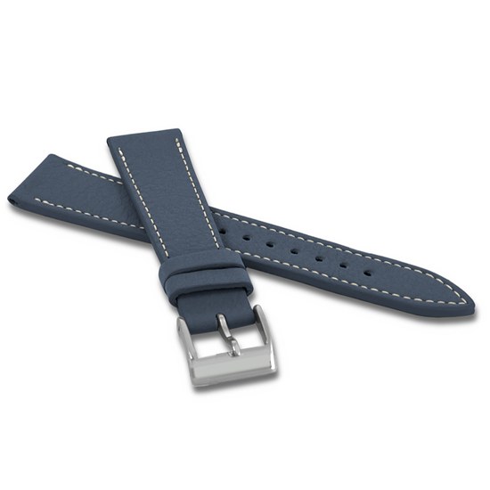 LAVVU LSAAL20 Tmavě modrý voděodolný řemínek DAVINCI z luxusní kůže Top Grain - 20