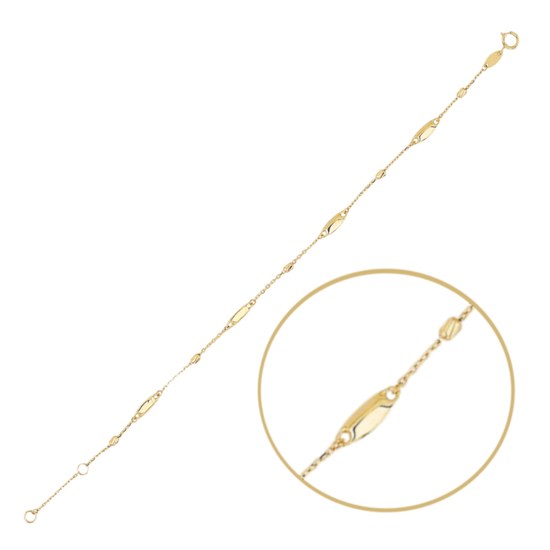 MINET Elegantní zlatý náramek Au 585/1000 1,20g