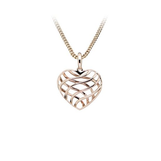 MOISS stříbrný přívěsek SRDCE ROSE