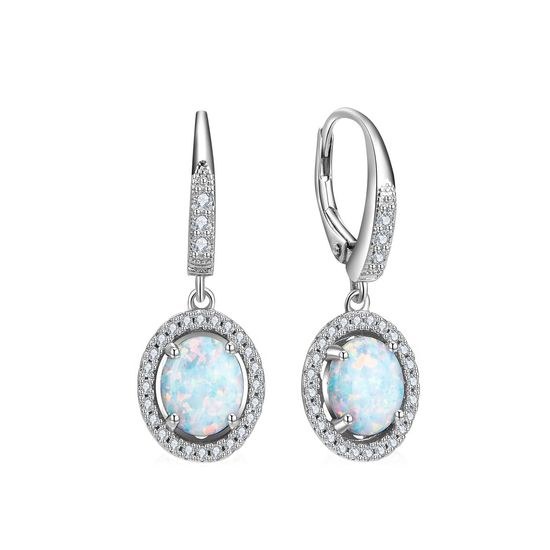 MOISS opálové stříbrné náušnice