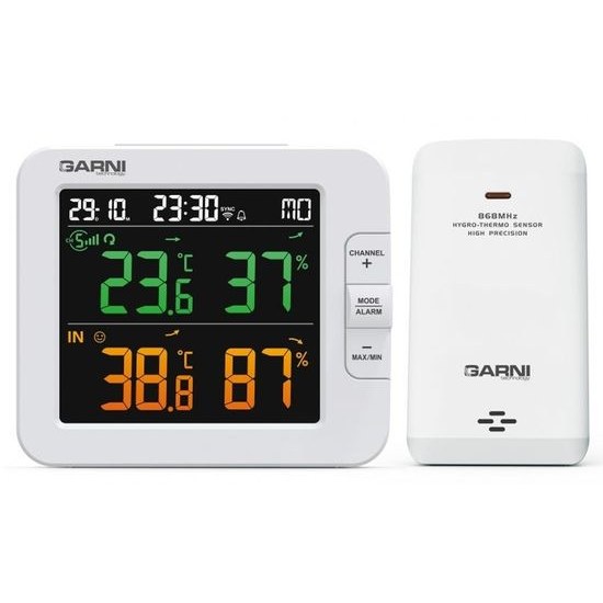 Chytrý teploměr s vlhkoměrem GARNI 419T