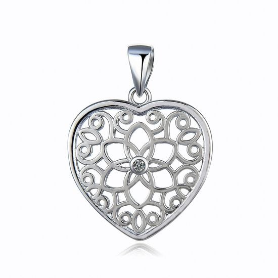 MOISS stříbrný přívěsek SRDCE