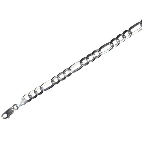 Stříbrný náramek "Figaro" TU-1005