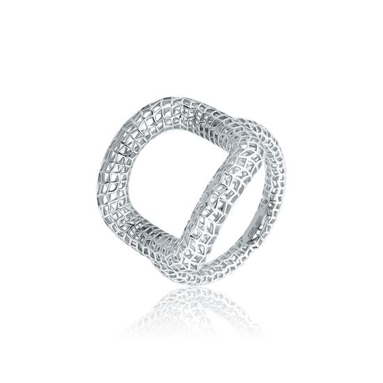 Prsten JVD SVLR0938S75BI stříbrný