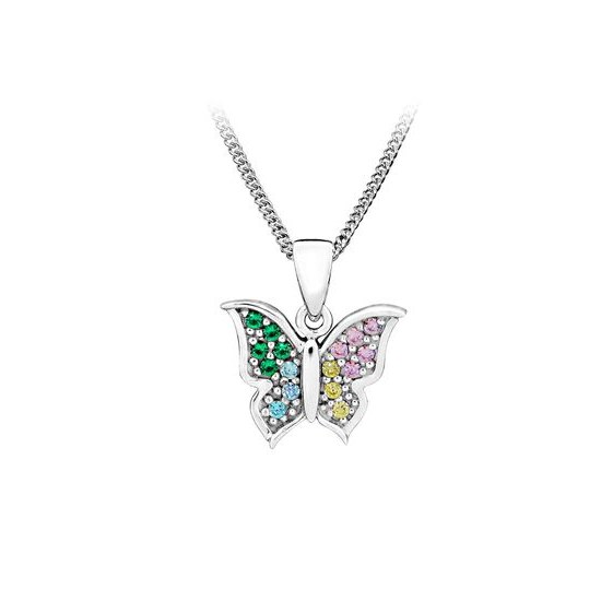 MOISS stříbrný přívěsek MOTÝL